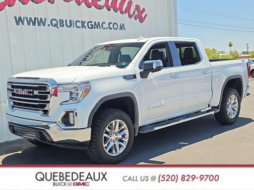 White Frost Tricoat 2020 GMC Sierra 1500 SLT