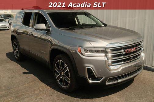 Satin Steel Metallic 2021 GMC Acadia SLT