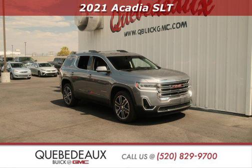 Satin Steel Metallic 2021 GMC Acadia SLT