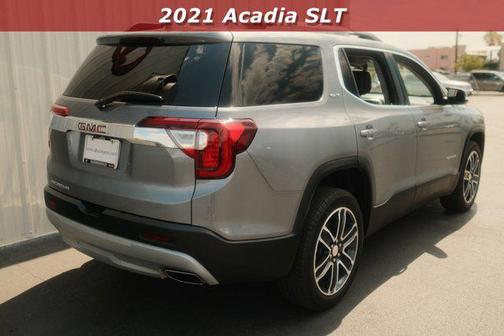 Satin Steel Metallic 2021 GMC Acadia SLT