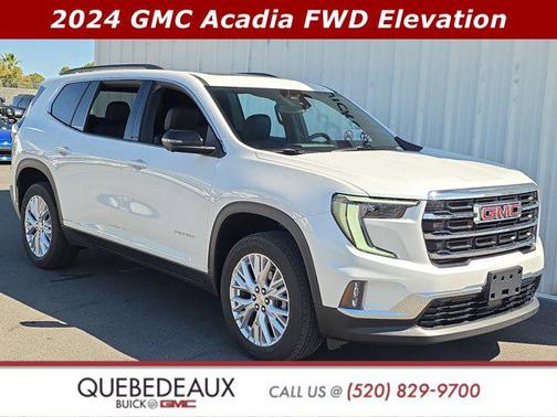 White Frost Tricoat 2024 GMC Acadia FWD Elevation