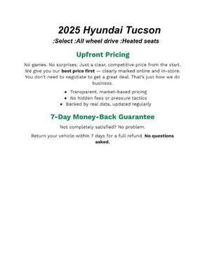 Atlantic Blue 2025 Hyundai TUCSON SEL