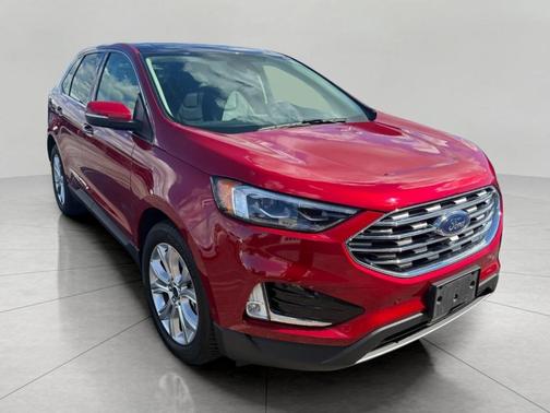 Rapid Red Metallic Tinted Clearcoat 2020 Ford Edge Titanium