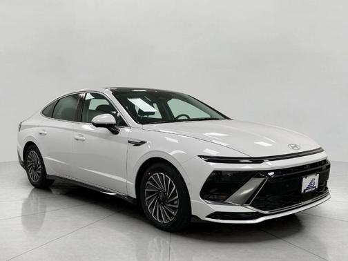 White 2026 Hyundai SONATA Hybrid Limited