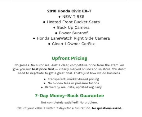 2018 Honda Civic EX-T