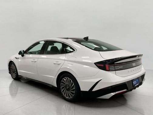 White 2025 Hyundai SONATA Hybrid Limited