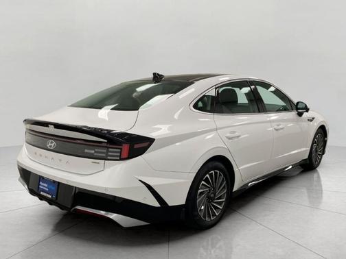 White 2025 Hyundai SONATA Hybrid Limited