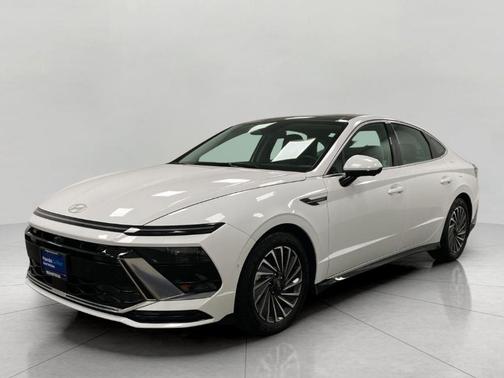 White 2025 Hyundai SONATA Hybrid Limited