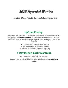 2025 Hyundai ELANTRA Limited