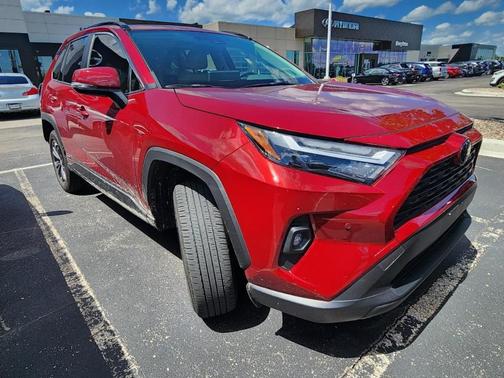 Ruby Flare Pearl 2025 Toyota RAV4 Hybrid XLE Premium