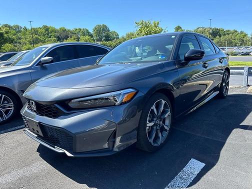 Gray 2025 Honda Civic Hybrid Sport Touring
