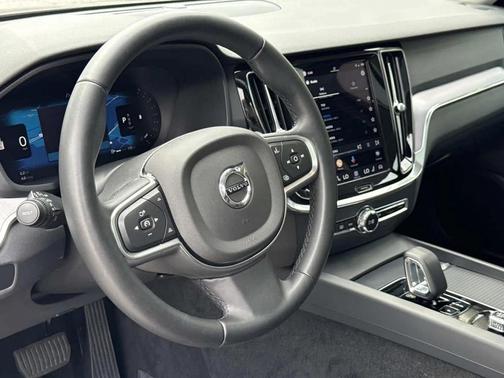Gray 2024 Volvo S60 B5 Core Dark Theme