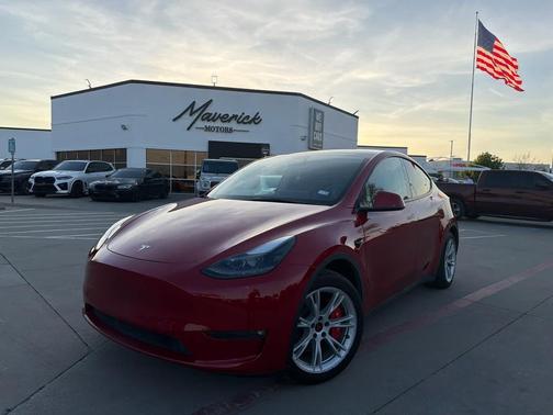 Red Multi-Coat 2023 Tesla Model Y Long Range Dual Motor All-Wheel Drive