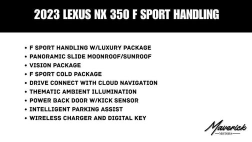 2023 Lexus NX 350 F SPORT Handling