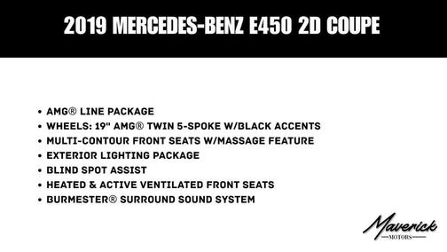 2019 Mercedes-Benz E-Class E 450