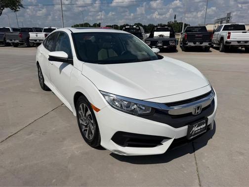 White Orchid Pearl 2017 Honda Civic EX