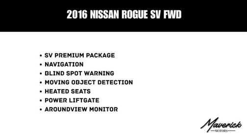 Brilliant Silver 2016 Nissan Rogue SV