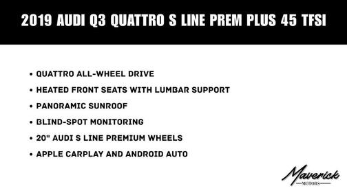 Mythos Black Metallic 2019 Audi Q3 2.0T S line Premium Plus