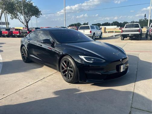 Solid Black 2024 Tesla Model S Plaid