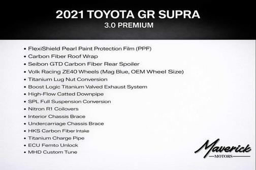 2021 Toyota Supra 3.0 Premium