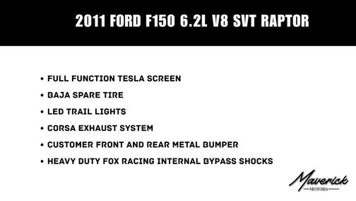 Tuxedo Black Metallic 2011 Ford F-150 SVT Raptor