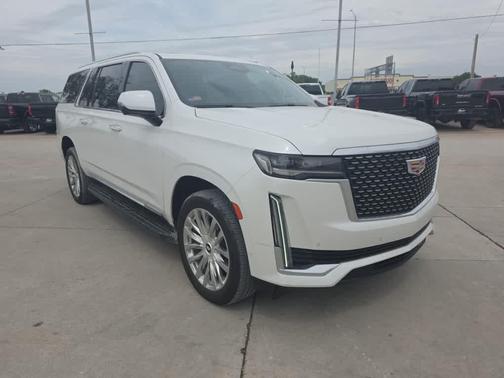 Crystal White Tricoat 2022 Cadillac Escalade ESV Premium Luxury