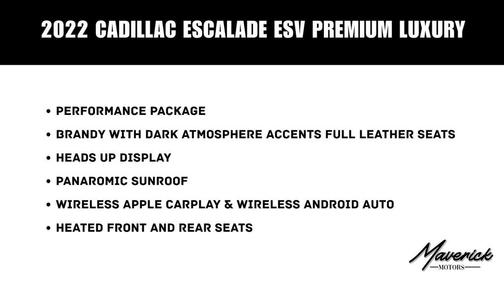 Crystal White Tricoat 2022 Cadillac Escalade ESV Premium Luxury