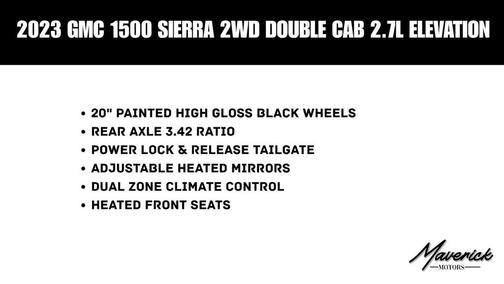 Summit White 2023 GMC Sierra 1500 Elevation