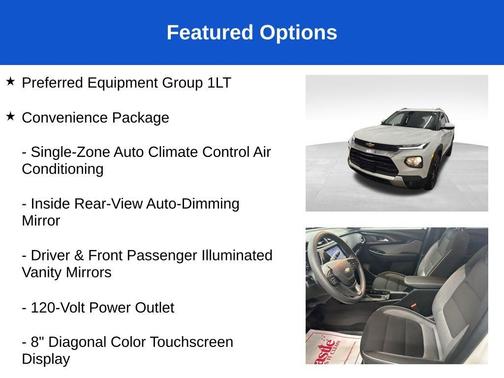 Summit White 2023 Chevrolet Trailblazer LT