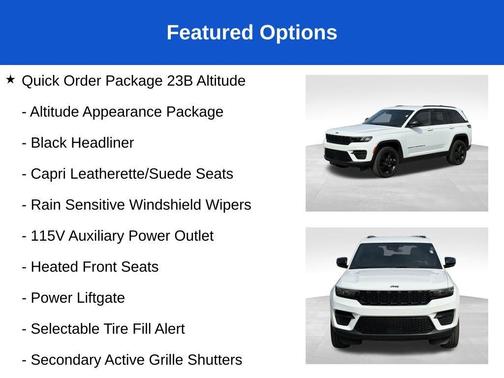 Bright White Clearcoat 2023 Jeep Grand Cherokee Altitude