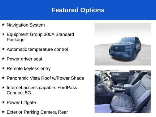 Vapor Blue 2025 Ford Explorer ST-Line