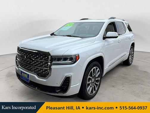 White Frost Tricoat 2021 GMC Acadia Denali