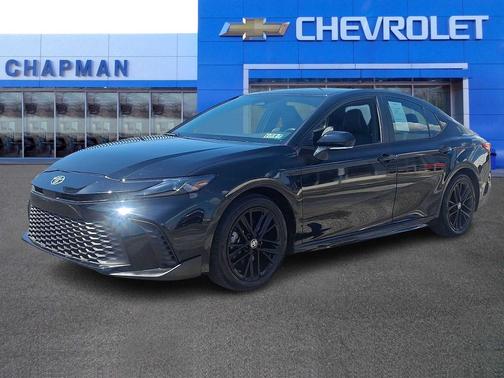 Midnight Black Metallic 2025 Toyota Camry SE