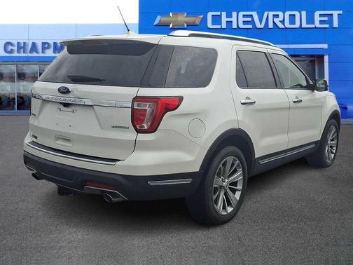 White Platinum Metallic Tri-Coat 2018 Ford Explorer Limited
