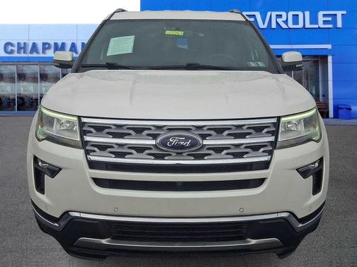White Platinum Metallic Tri-Coat 2018 Ford Explorer Limited