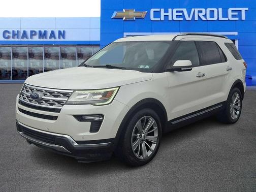 White Platinum Metallic Tri-Coat 2018 Ford Explorer Limited