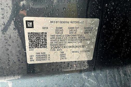 2019 Chevrolet Tahoe Premier