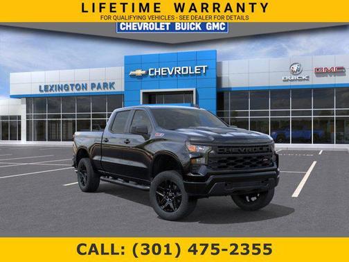 Black 2026 Chevrolet Silverado 1500 Custom Trail Boss