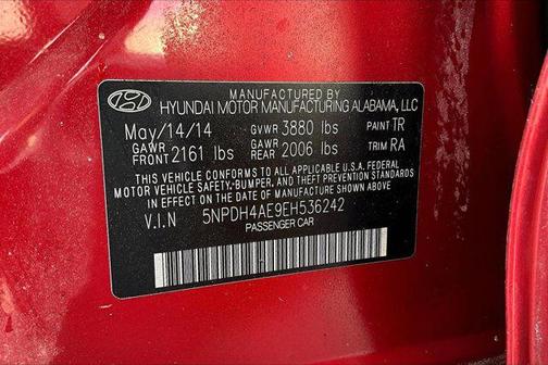 2014 Hyundai ELANTRA SE