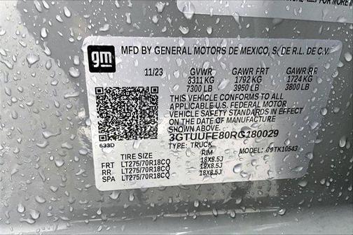 2024 GMC Sierra 1500 AT4X