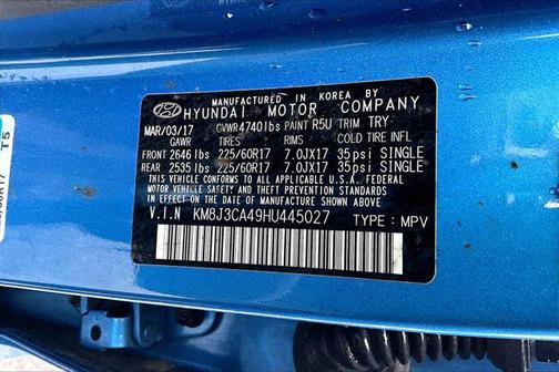 2017 Hyundai TUCSON SE Plus