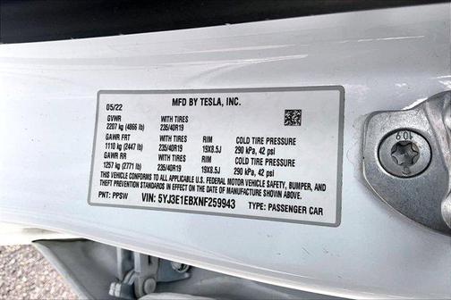 2022 Tesla Model 3 Long Range