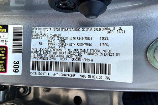 2016 Toyota Tacoma SR5