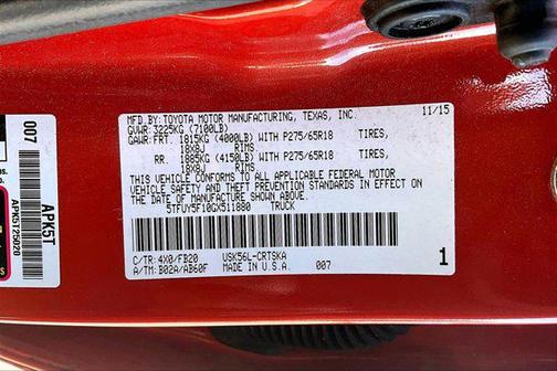 2016 Toyota Tundra SR5