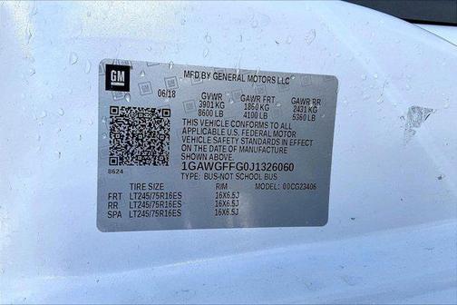 2018 Chevrolet Express 2500 LT