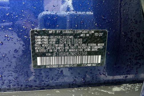 2022 Subaru WRX Premium