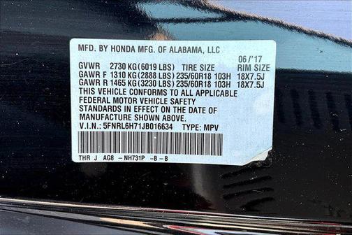 2018 Honda Odyssey EX-L