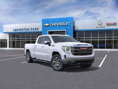 Glacier White Tricoat 2026 GMC Sierra 1500 SLT