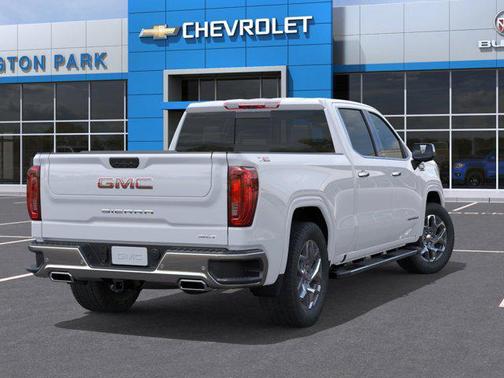 Glacier White Tricoat 2026 GMC Sierra 1500 SLT