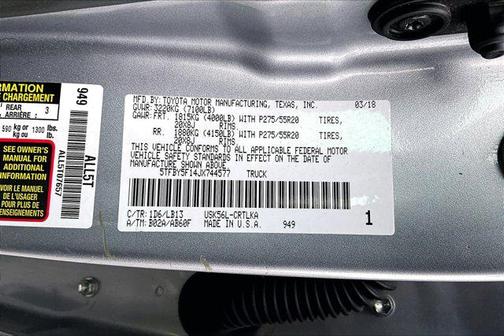 2018 Toyota Tundra Limited